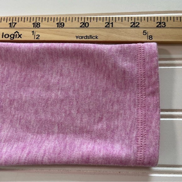 Talbots Petite Pink Heathered Shawl Neck Long Sleeved Sweatshirt Size MP - Picture 7 of 9